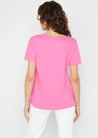 T-shirt, Couleur: rose clair imprimé