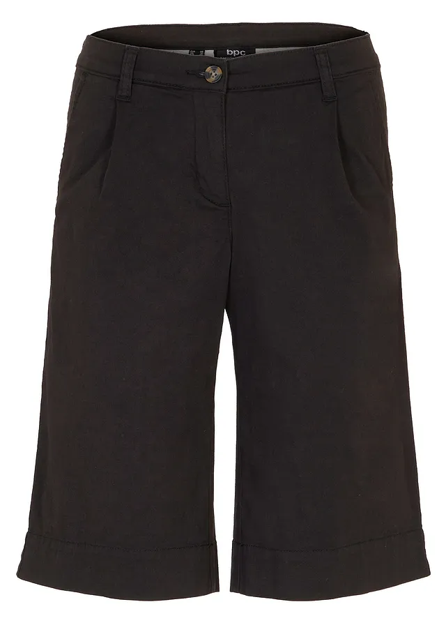 Pantaloni scurți largi, din twill
