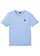 T-shirt met V-hals, Kleur: parelblauw