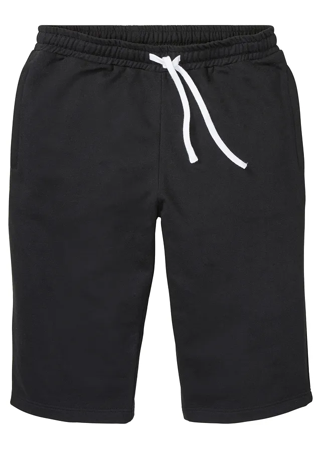 Sweat bermuda, Kleur: zwart