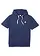 Sweat à capuche, manches courtes, Couleur: bleu foncé
