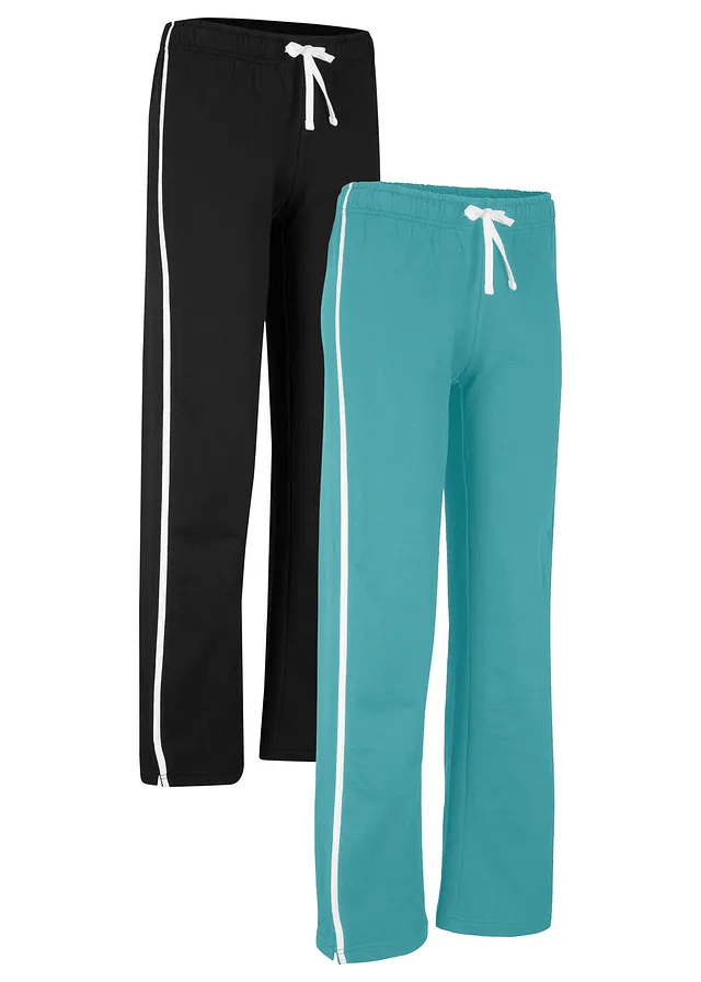 Mikinové nohavice z ťažkej bavlny (2 ks v balení)