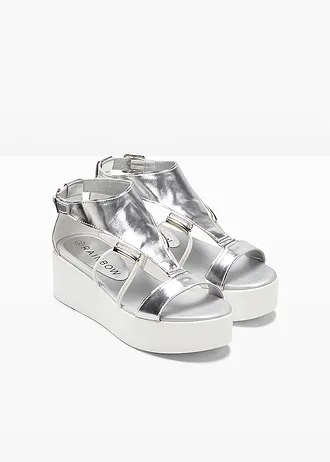 Sandale ortopedice • argintiu • magazin bonprix