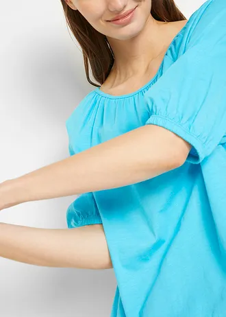 Shirt van puur biologisch katoen • Caraïbisch blauw • bonprix online shop