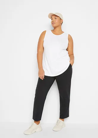 Dlouhý top z měkké viskózy (2 ks v balení), barva: bílá + černá