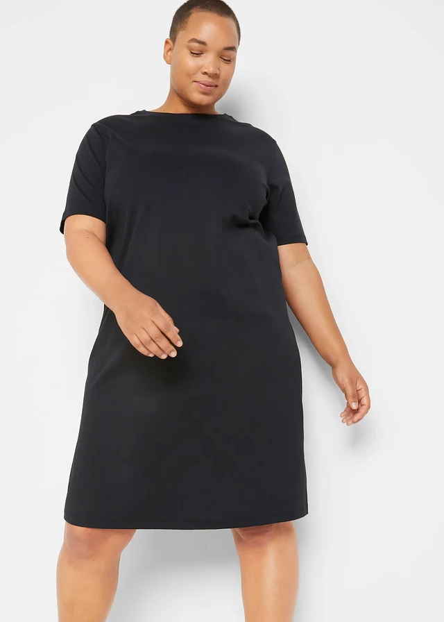 Lot de 2 robes T-shirt, Couleur: noir