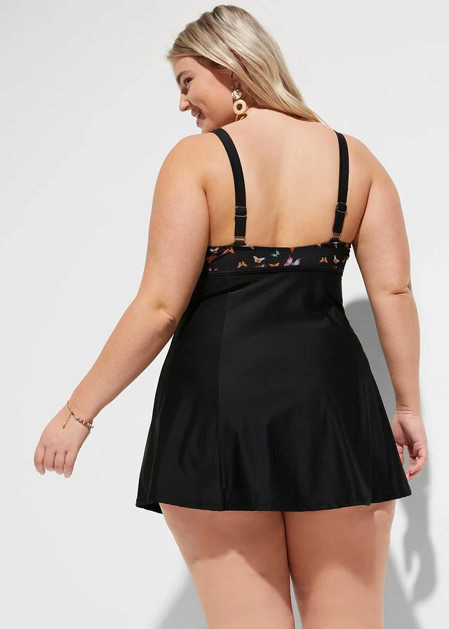 Robe de bain sculptante, Couleur: noir