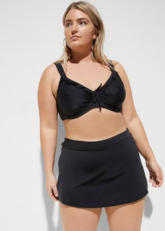 Koupací sukně s kalhotkami, barva: černá