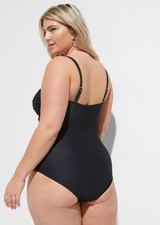 Corrigerend bandeau badpak, medium corrigerend • lichtzalm plus size • bonprix online shop