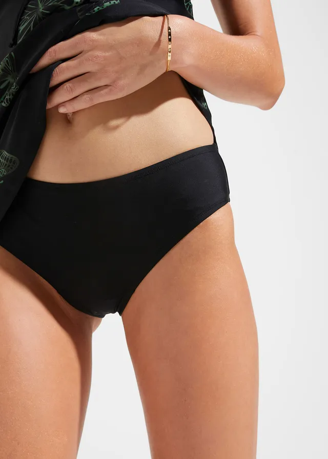 Lange tankini met V-hals (2-dlg. set) • zwart-olijfgroen • product-page.page-title-suffix