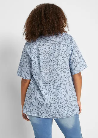 Tuniek, Kleur: parelblauw-donkerblauw