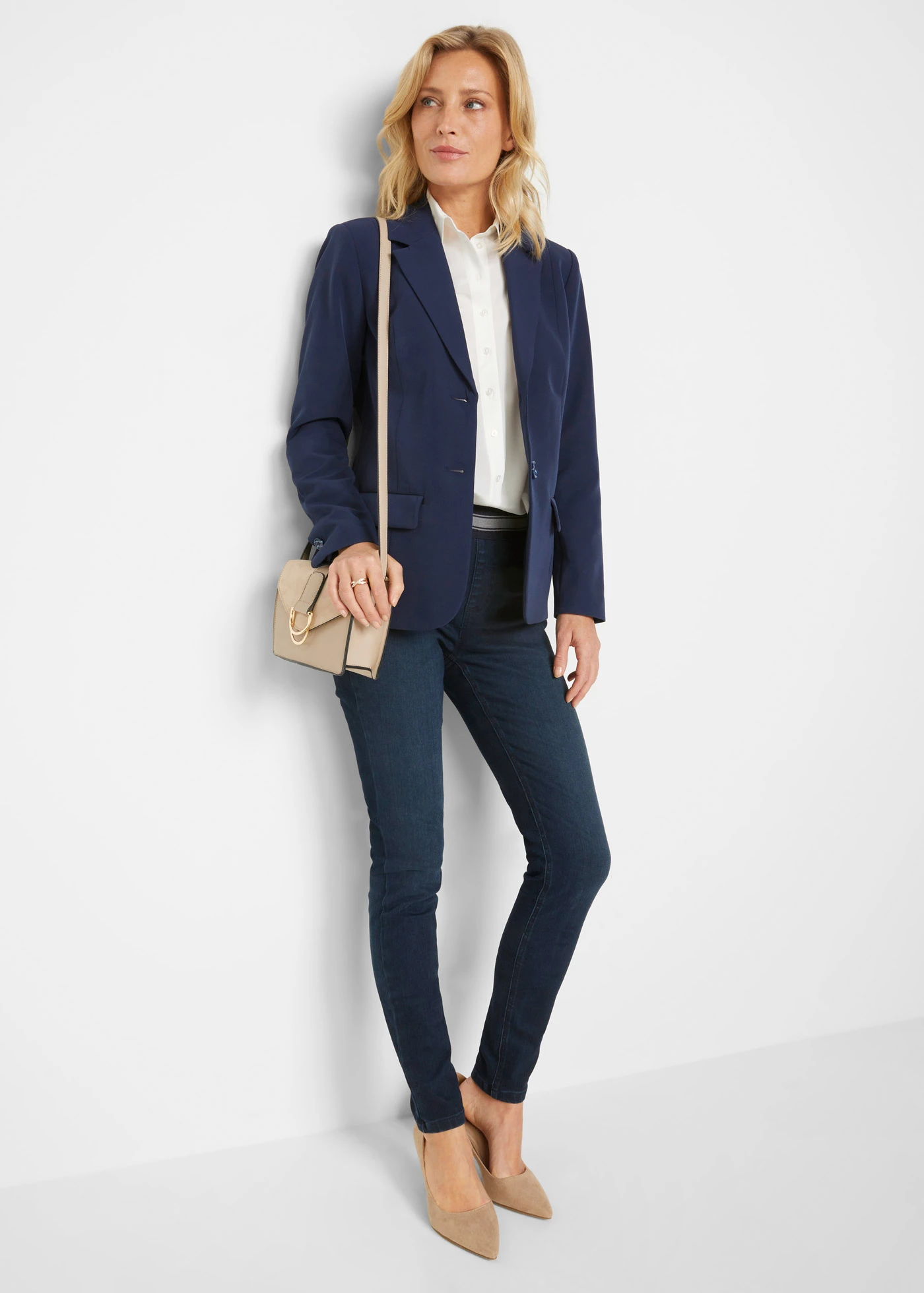 Tailleur pantalon • bleu foncé • Boutique bonprix