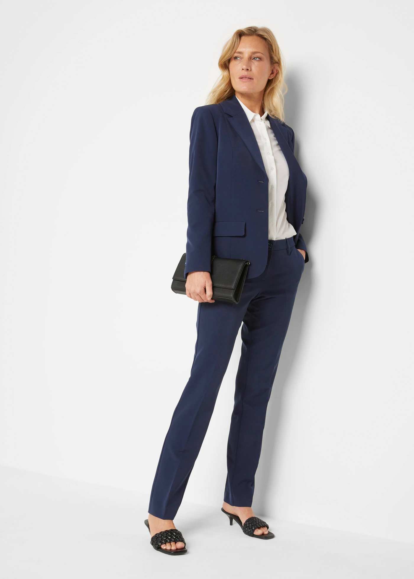 Tailleur pantalon • bleu foncé • Boutique bonprix