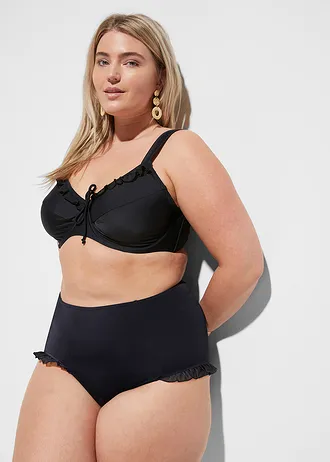 Zmenšovací bikiny, horní díl, barva: černá