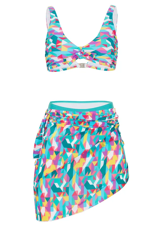 Bikini en pareo (3-dlg. set)