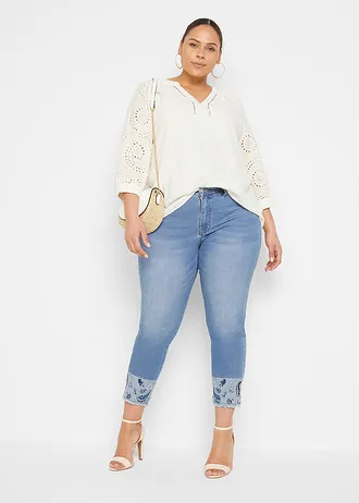 Tuniek van mousseline, Kleur: wolwit