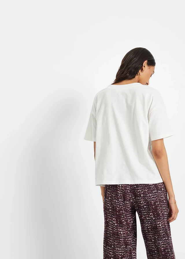 T-shirt oversize 100% coton • écru • product-page.page-title-suffix