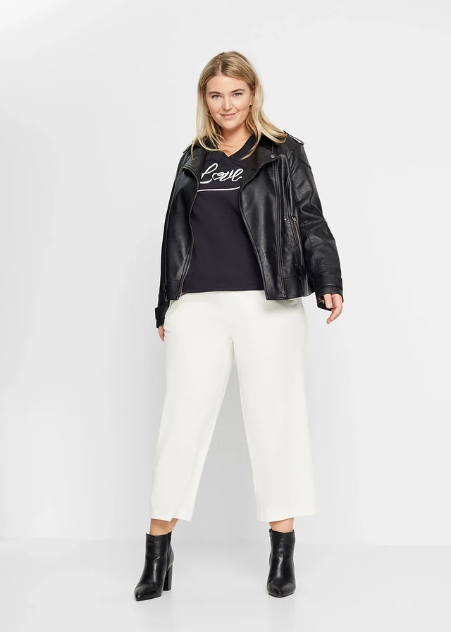 T-shirt à imprimé, Couleur: noir imprimé