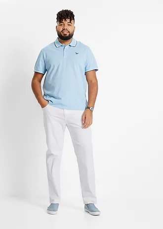 Strečové džíny Classic Fit, Tapered, barva: bílá