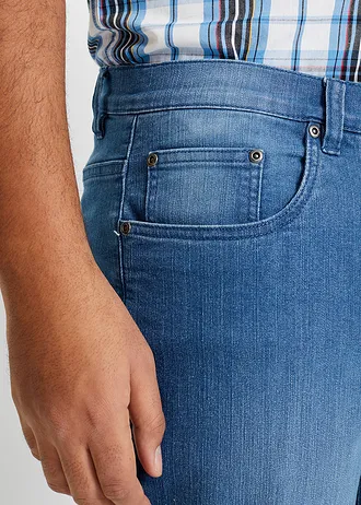 Comfortabele slim fit jeans, straight, Kleur: blue stone