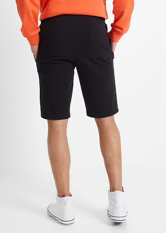 Bermuda sweat 100% coton, Couleur: noir