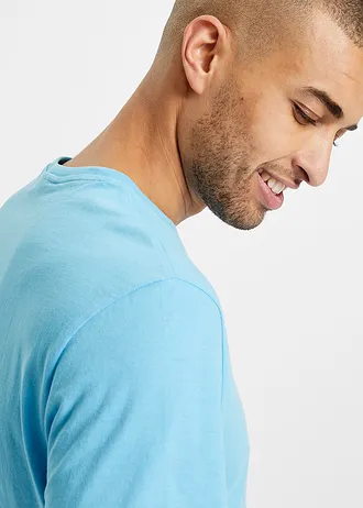 Tricou (set/3 buc.) • albastru luminos+albastru-azur+alb • magazin bonprix