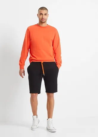 Bermuda sweat 100% coton, Couleur: noir