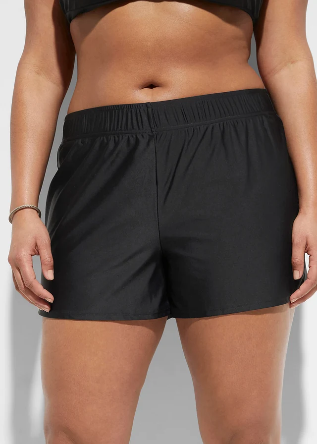 Zwemshort met binnenslip, Kleur: zwart