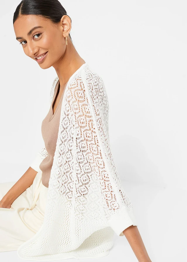 Lang ajour vest • wit • product-page.page-title-suffix