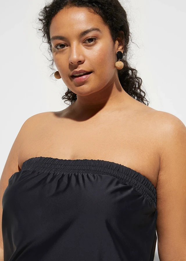 Maillot de bain combishort avec slip intérieur, Couleur: noir