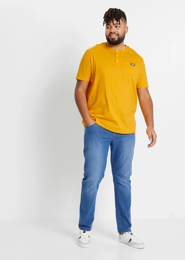 Comfortabele slim fit jeans, straight, Kleur: blue stone