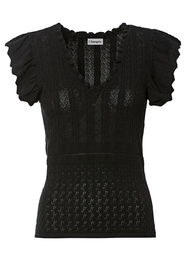 Pletené tričko z mäkkého viskózového mixu