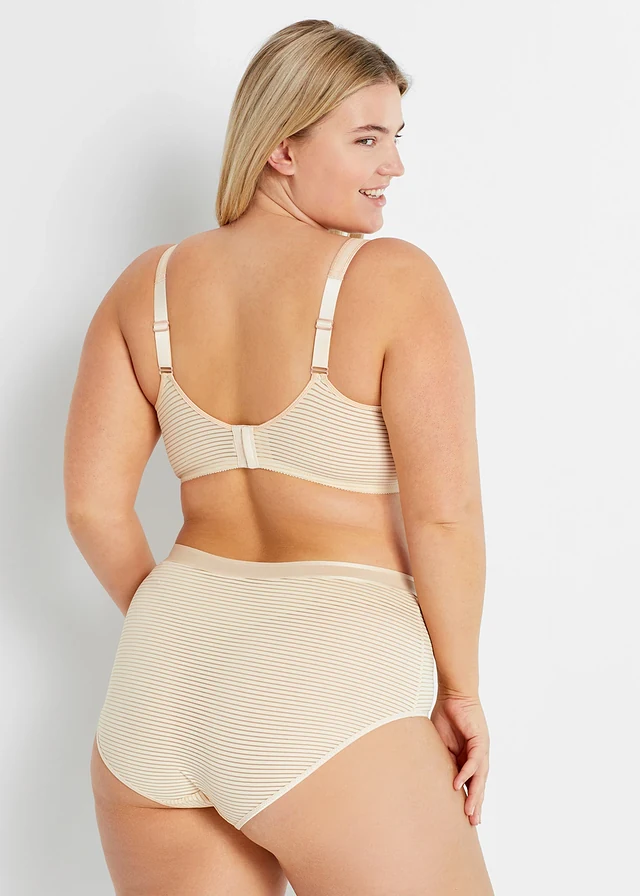 Soutien-gorge minimiseur à bretelles rembourrées, Couleur: beige sable