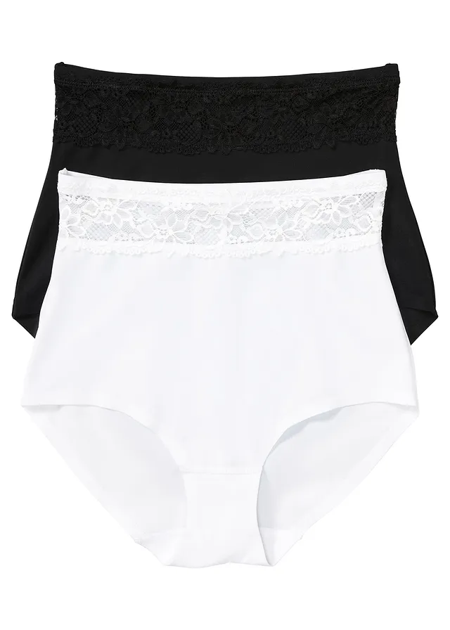 Licht corrigerende hipster (set van 2) • zwart+wit • bonprix online shop