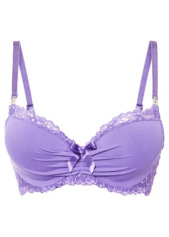 Soutien-gorge à coques avec polyamide recyclé • mauve • Boutique bonprix