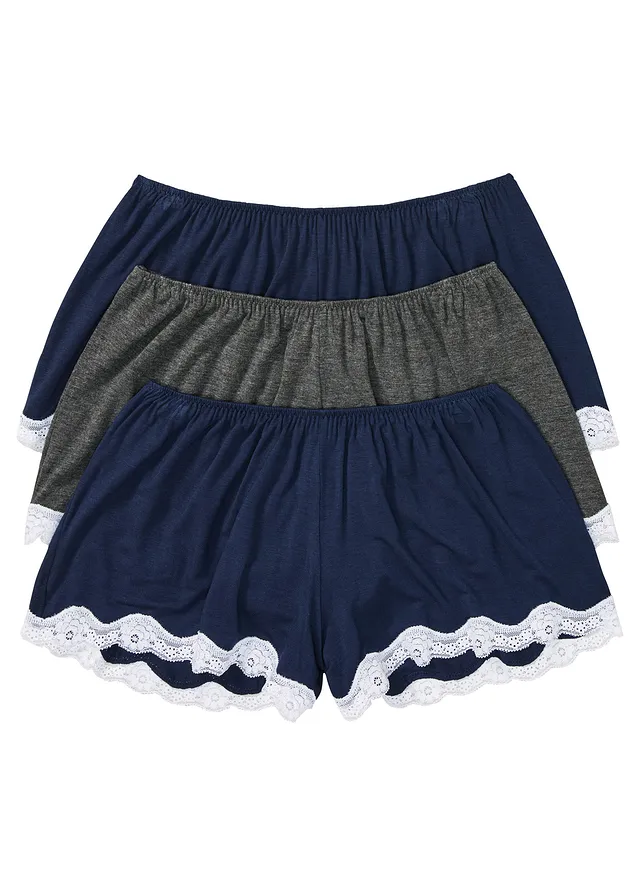 Voľné boxerky, viskózové (3 ks)