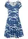 Shirtjurk van soepele viscose, Kleur: jeansblauw gedessineerd