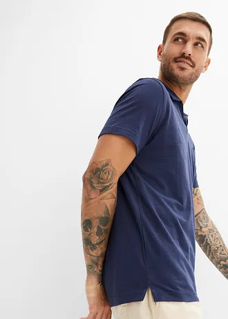 Poloshirt met korte mouwen • donkerblauw • bonprix online shop