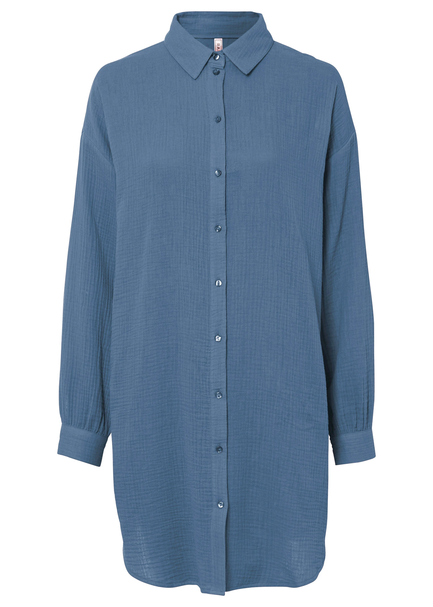 Oversized blouse van mousseline • jeansblauw • bonprix online shop