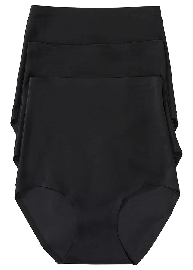 Corrigerende hipster (set van 3) medium corrigerend, Kleur: zwart