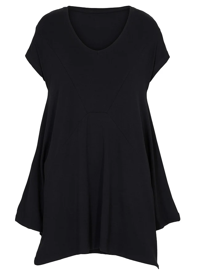 T-shirt long, Couleur: noir
