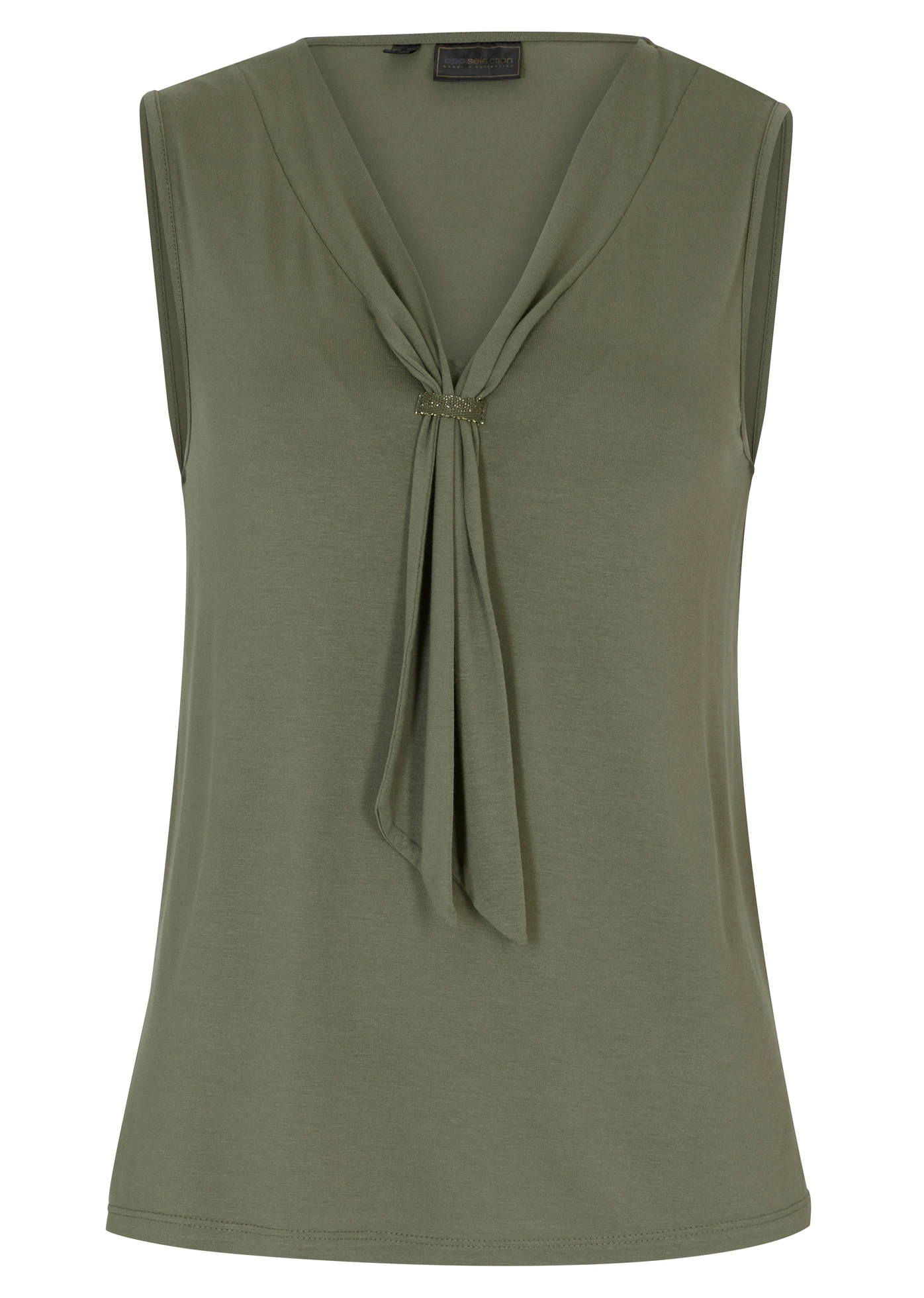 Top s mašlí • tmavě olivová • bonprix obchod