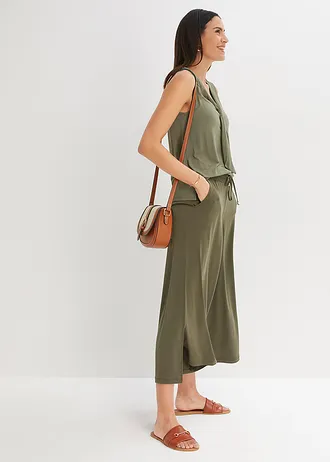 Top s mašlí • tmavě olivová • bonprix obchod