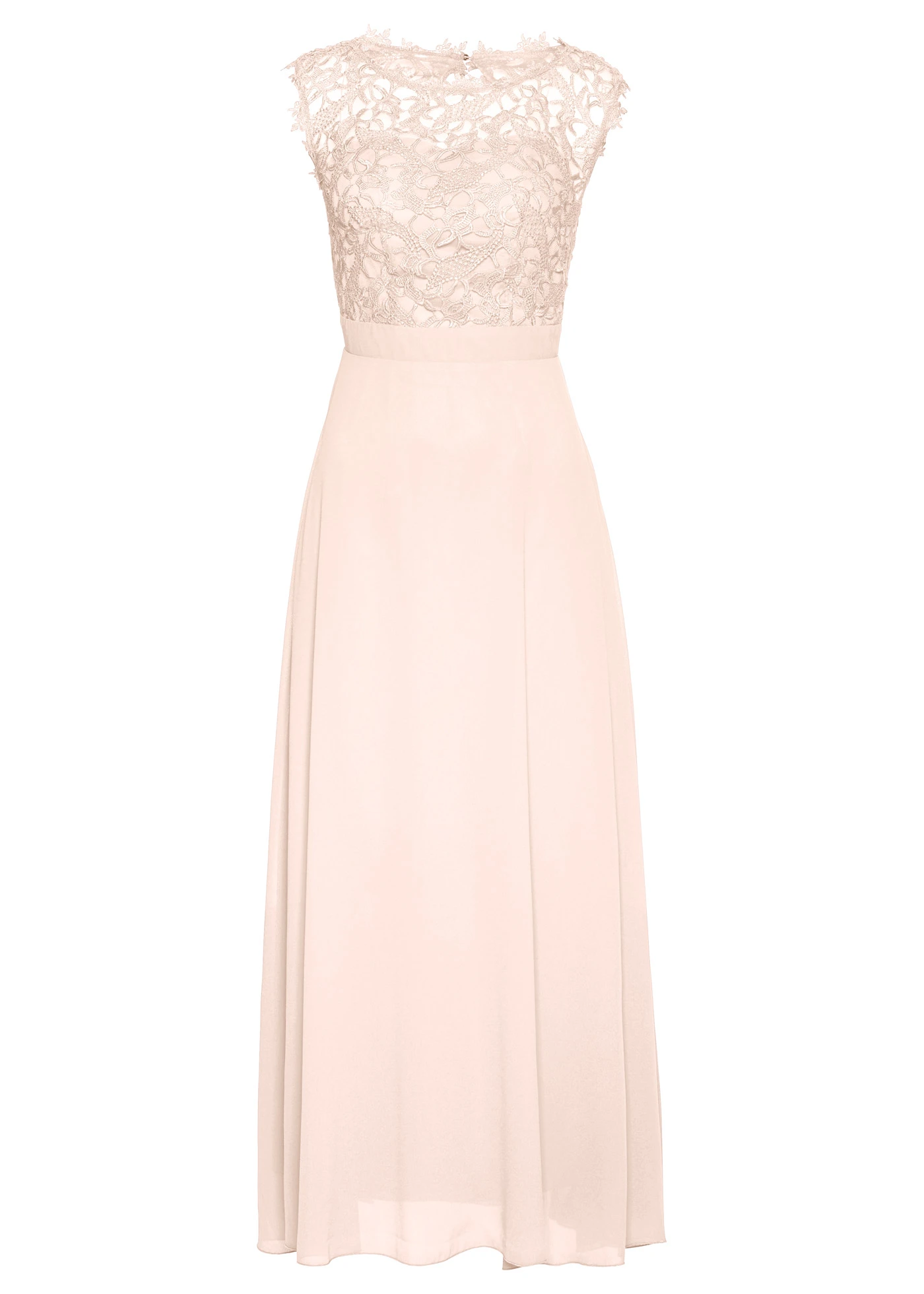 Robe longue de soirée à dentelle • rose perle • Boutique bonprix