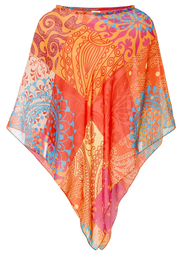 Poncho van soepel materiaal