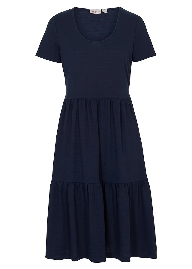 Robe en jersey texturé