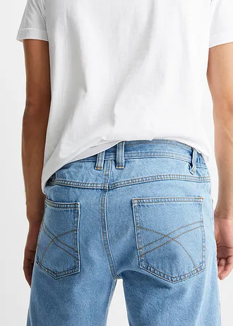 Džínové bermudy s pružným pasem, Classic Fit • světle modrý denim • bonprix obchod