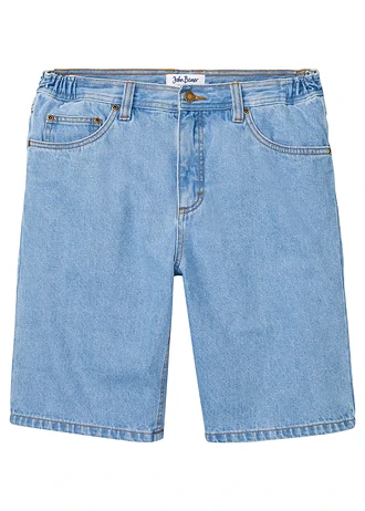 Bermuda classique en jean avec taille élastiquée