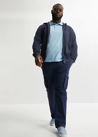 Pólo tričko z piké z čisté bavlny, barva: světle modrá