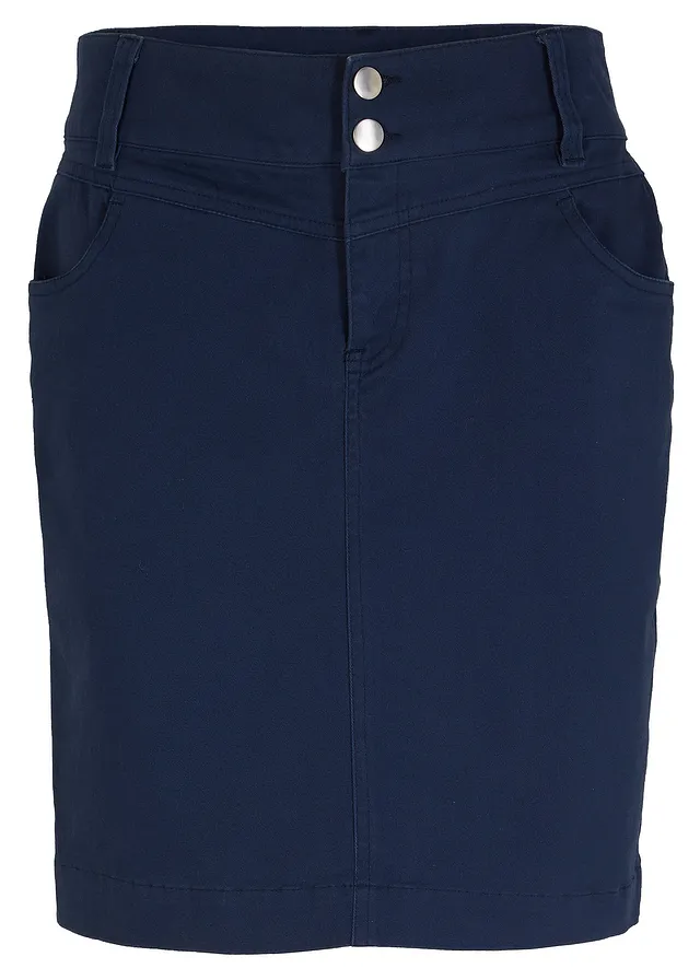 Stretch rok met lycra, Kleur: diepblauw
